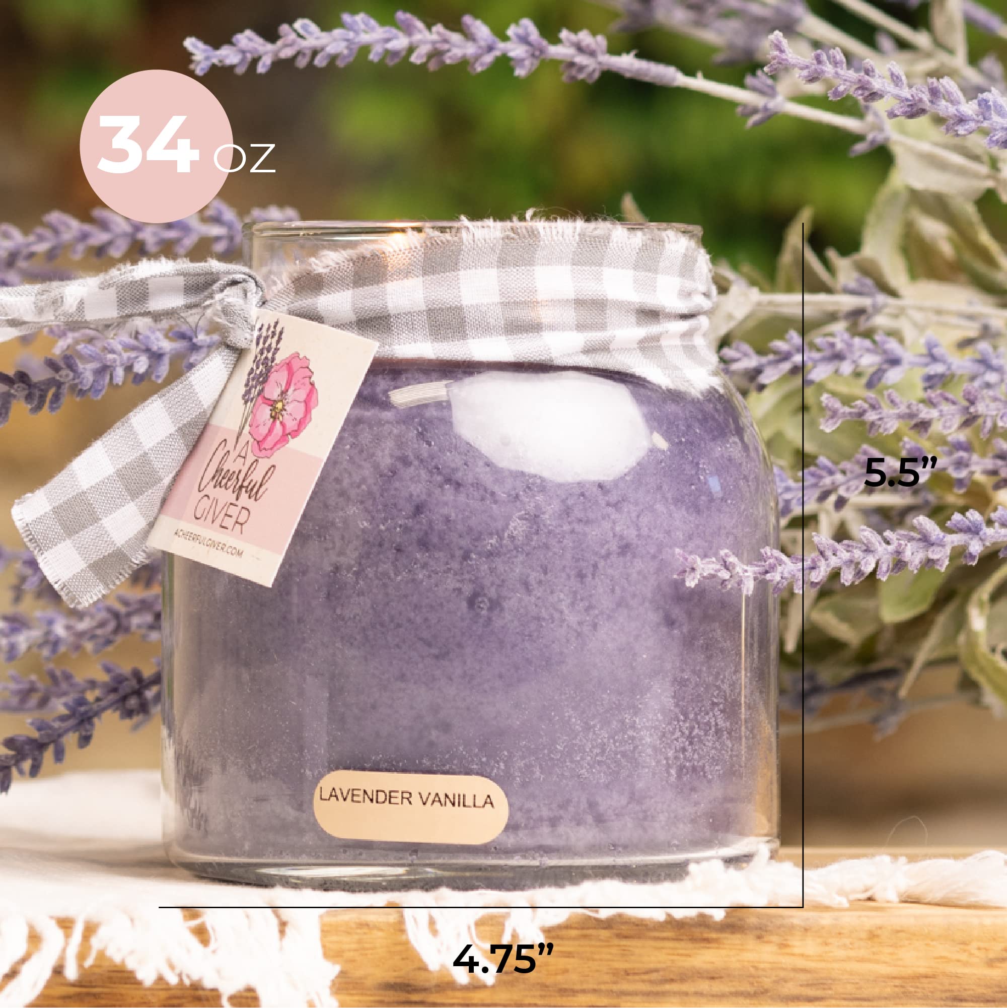 A Cheerful Giver Gift-ready candle suits birthdays, housewarmings, or thoughtful surprises.