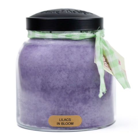 A Cheerful Giver Lilacs in Bloom jar candle with lilacs in bloom; enhances mood and fragrance.