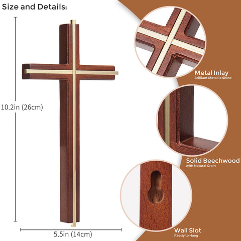 ACHIBANG catholic wall cross decor blends clean lines with timeless spirituality.