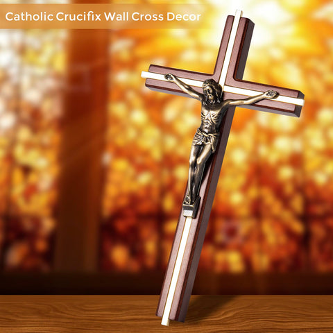 ACHIBANG wood and metal cross suits church or chapel aesthetics.