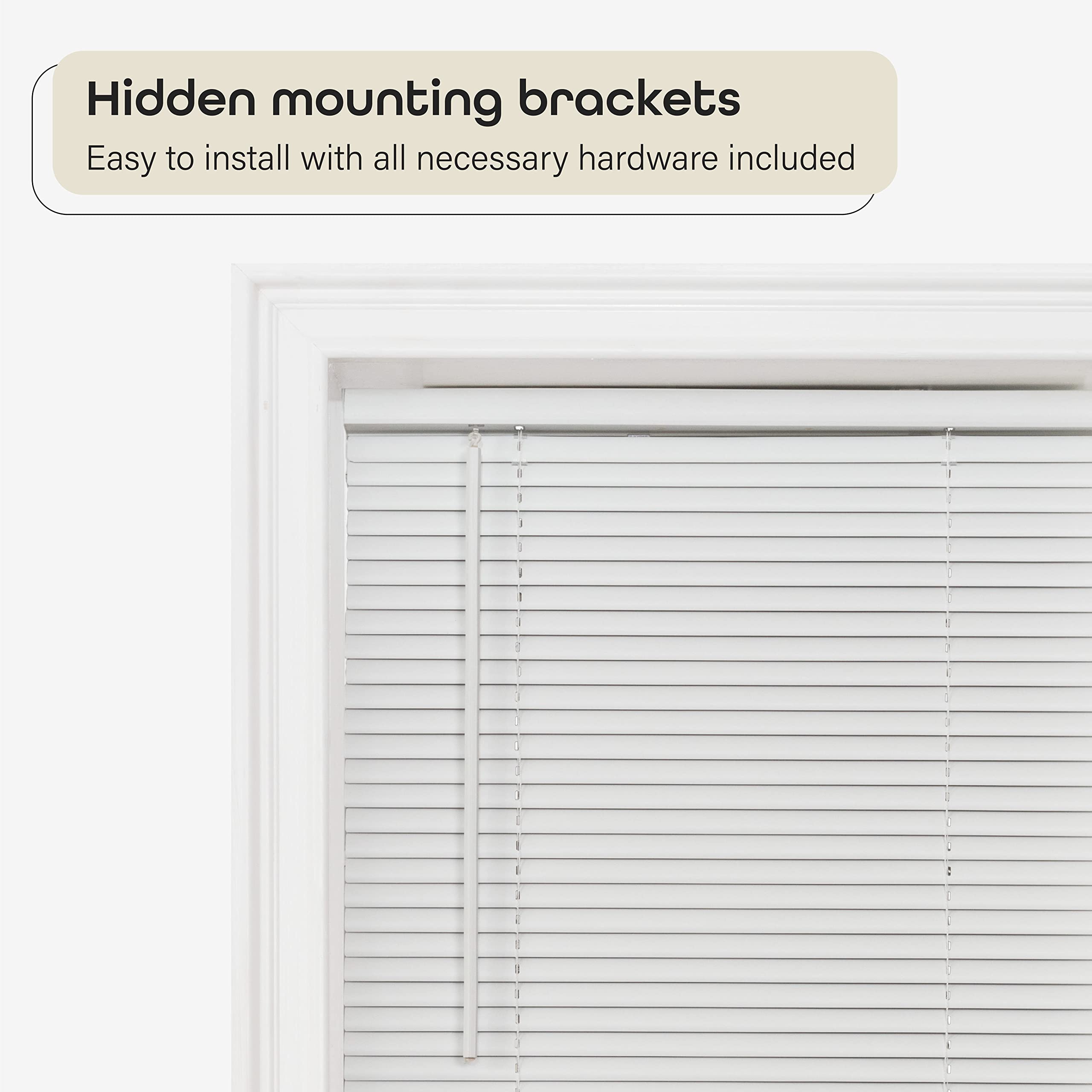 Achim cordless Sundown blind with included hardware for easy installation