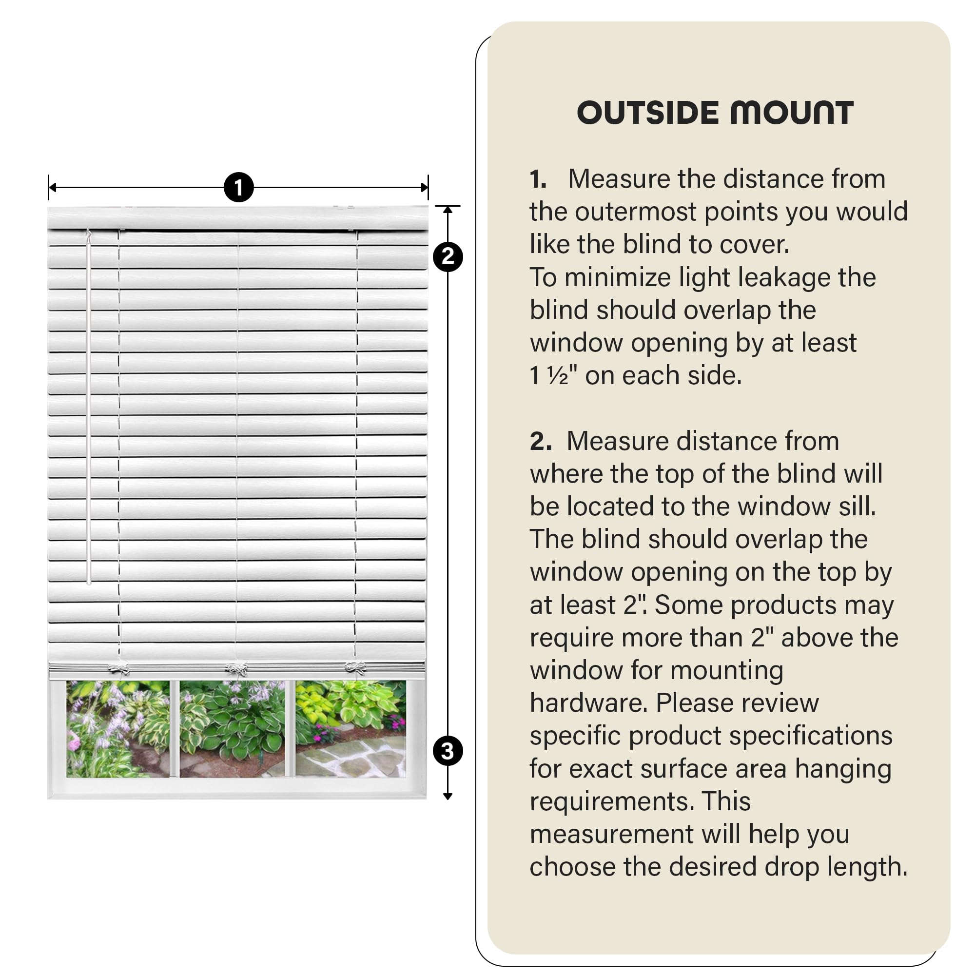 Achim Luna durable 2-inch slats resist chipping and fading