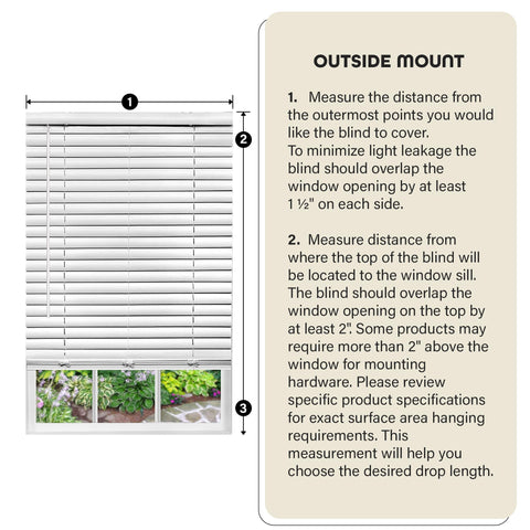Achim Luna durable 2-inch slats resist chipping and fading