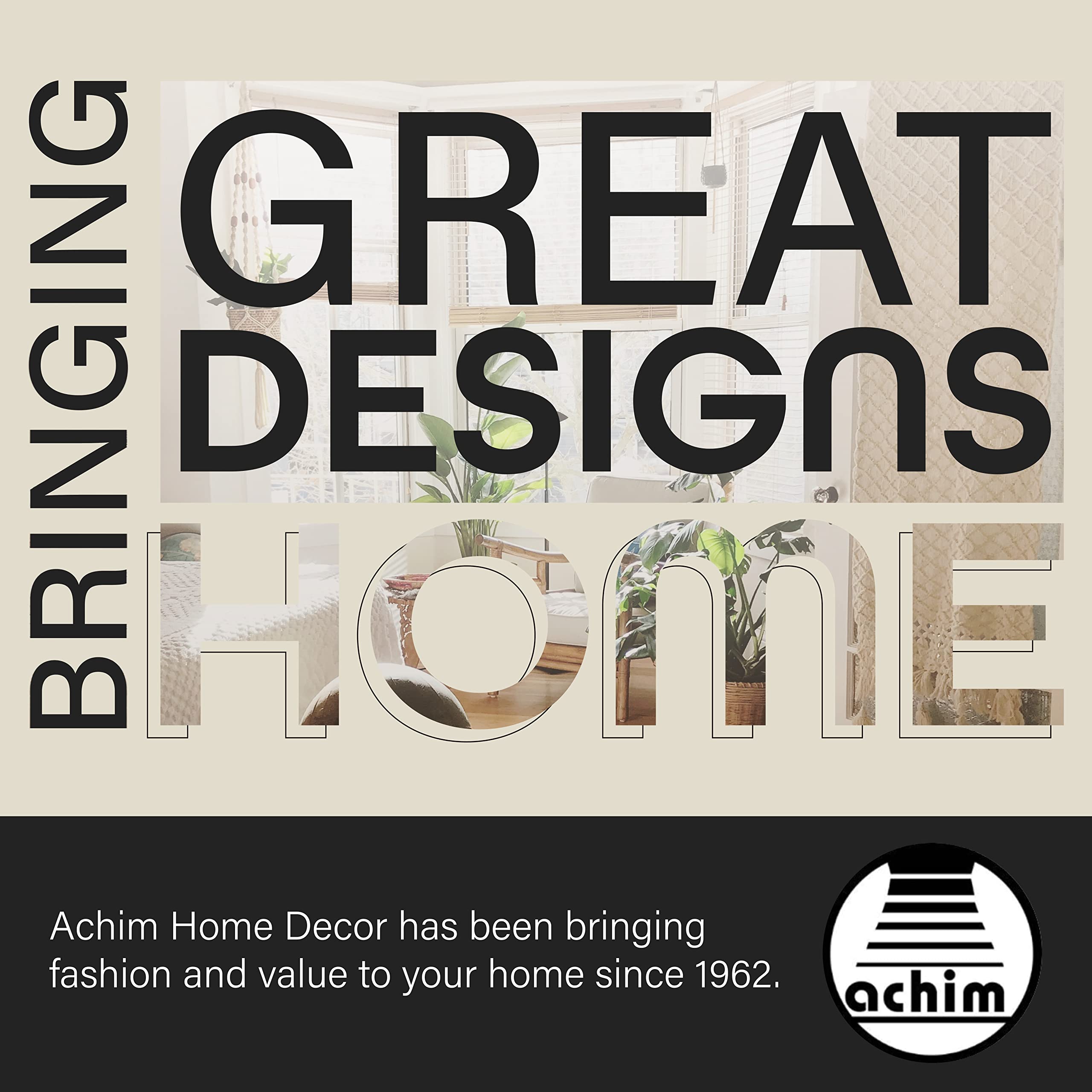Achim Luna white blind creates private, calm ambiance in any room