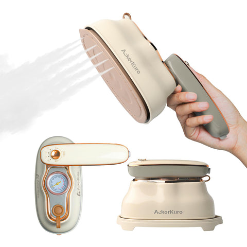 AckerKuro 2-in-1 steamer with wet and dry modes for versatile fabric care.