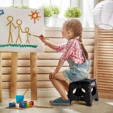 ACKO kitchen use stool helps reach tall cabinets safely.