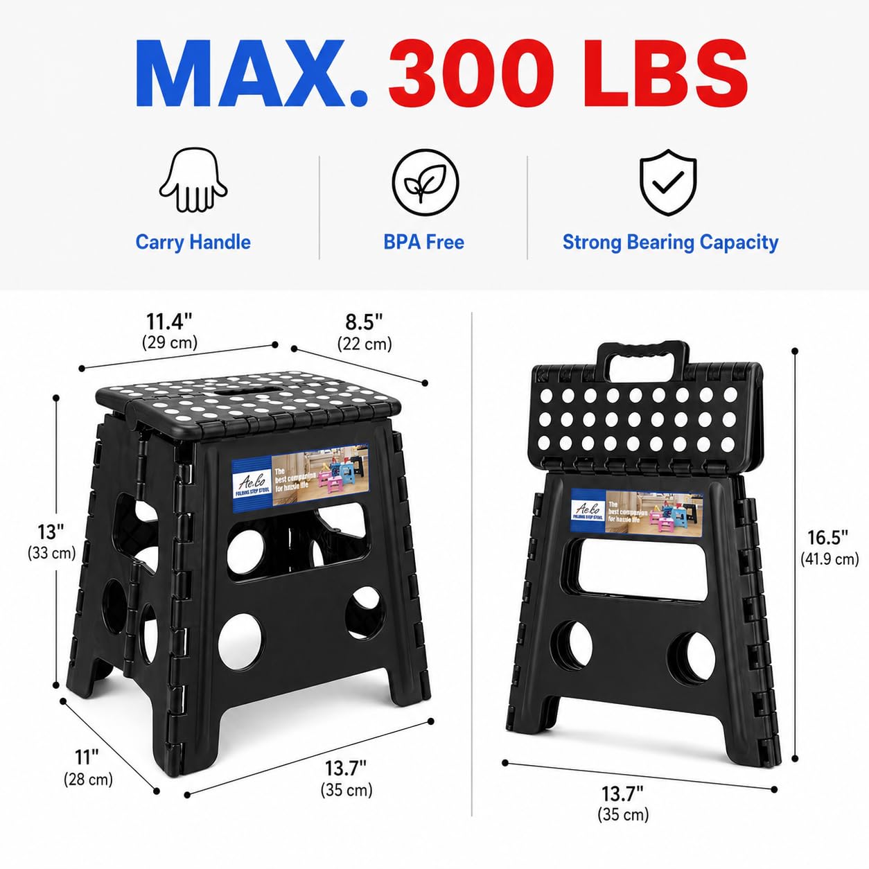 ACKO 2PACK anti-slip surface for confident footing.
