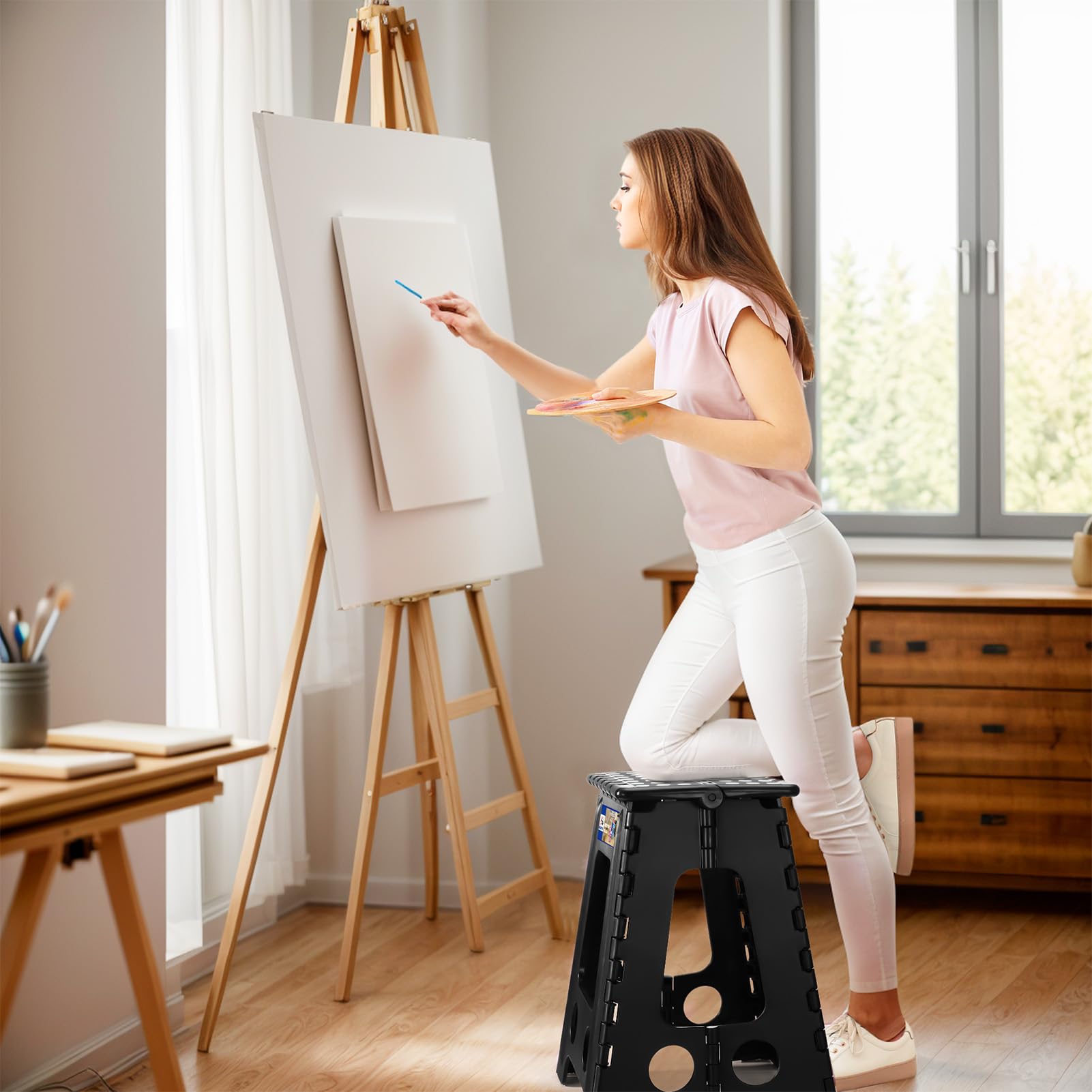 ACKO collapsible design suits indoors and outdoors.