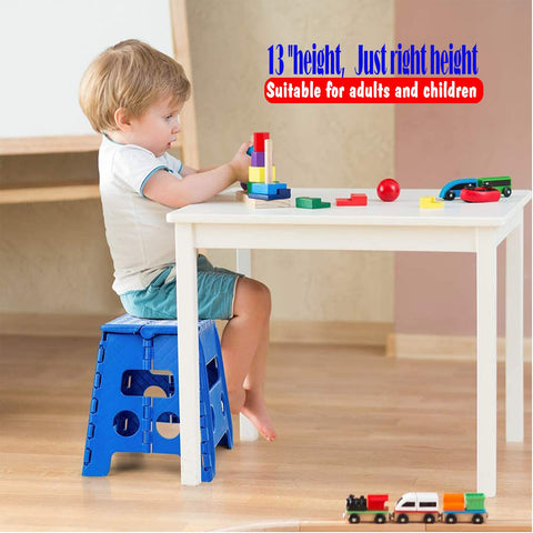 ACKO folding stool folded compactly for space saving