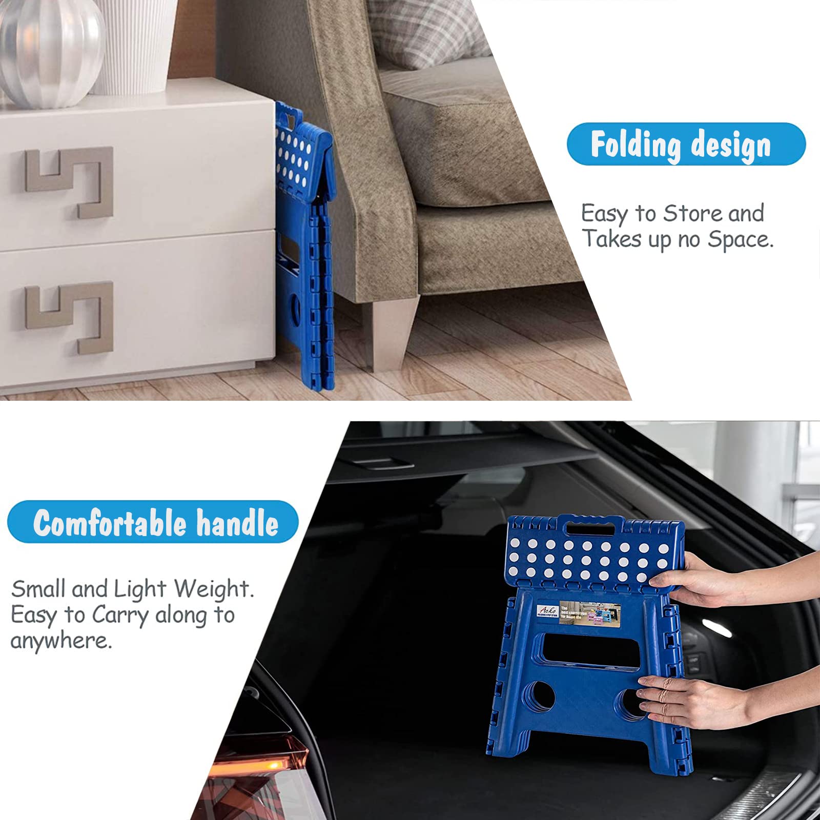ACKO stool safety feature showing reinforced design