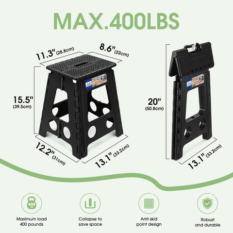 ACKO folding step stool in kitchen use for reaching high shelves safely.