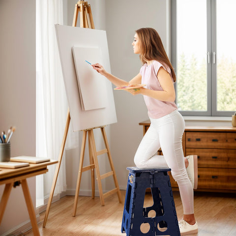 Acko stool bottom with textured rubber grip prevents slips on wet floors.