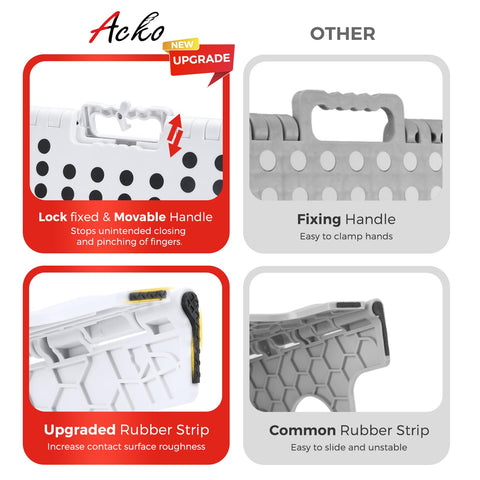 ACKO step stool handle for easy carrying and transport