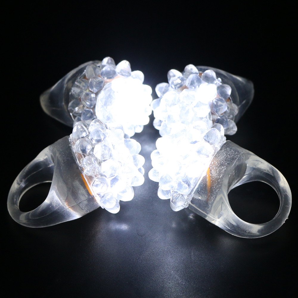 Acmee night-safety LED ring for jogging or clubs, providing bright, hands-free visibility.