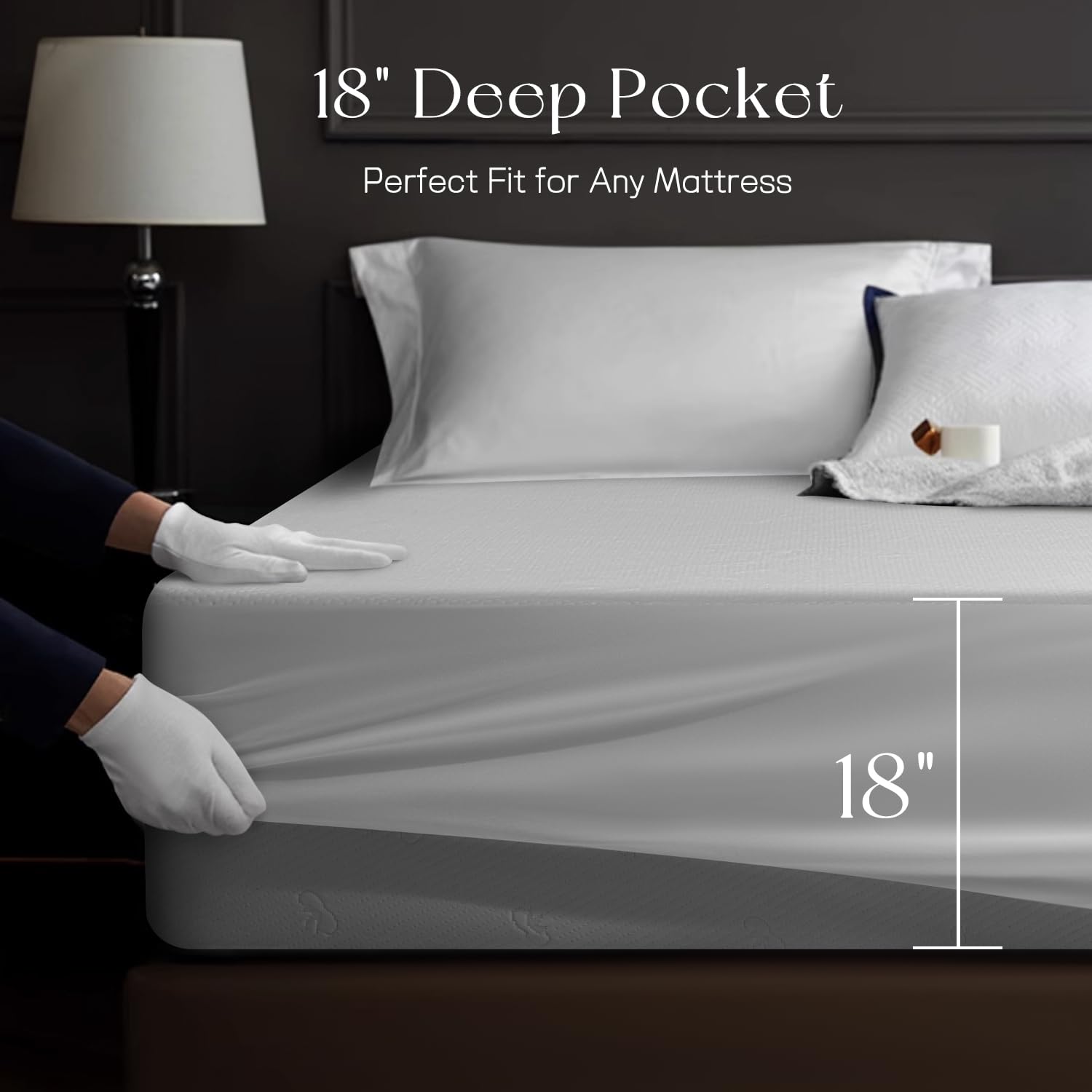 Acnalboma oeeko-tex-certified king mattress protector ensures safe materials.