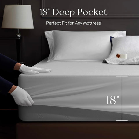 Acnalboma oeeko-tex-certified king mattress protector ensures safe materials.
