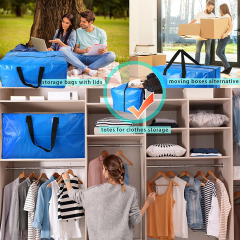 Acnusik 8-pack clothes on hangers ready for moving