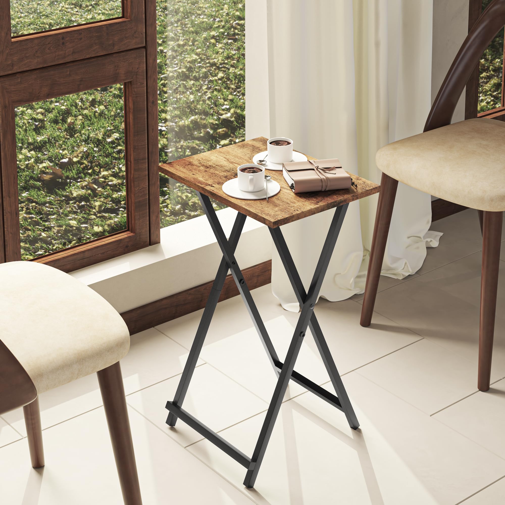 Acovy rustic brown MDF panel adds warm room appeal.