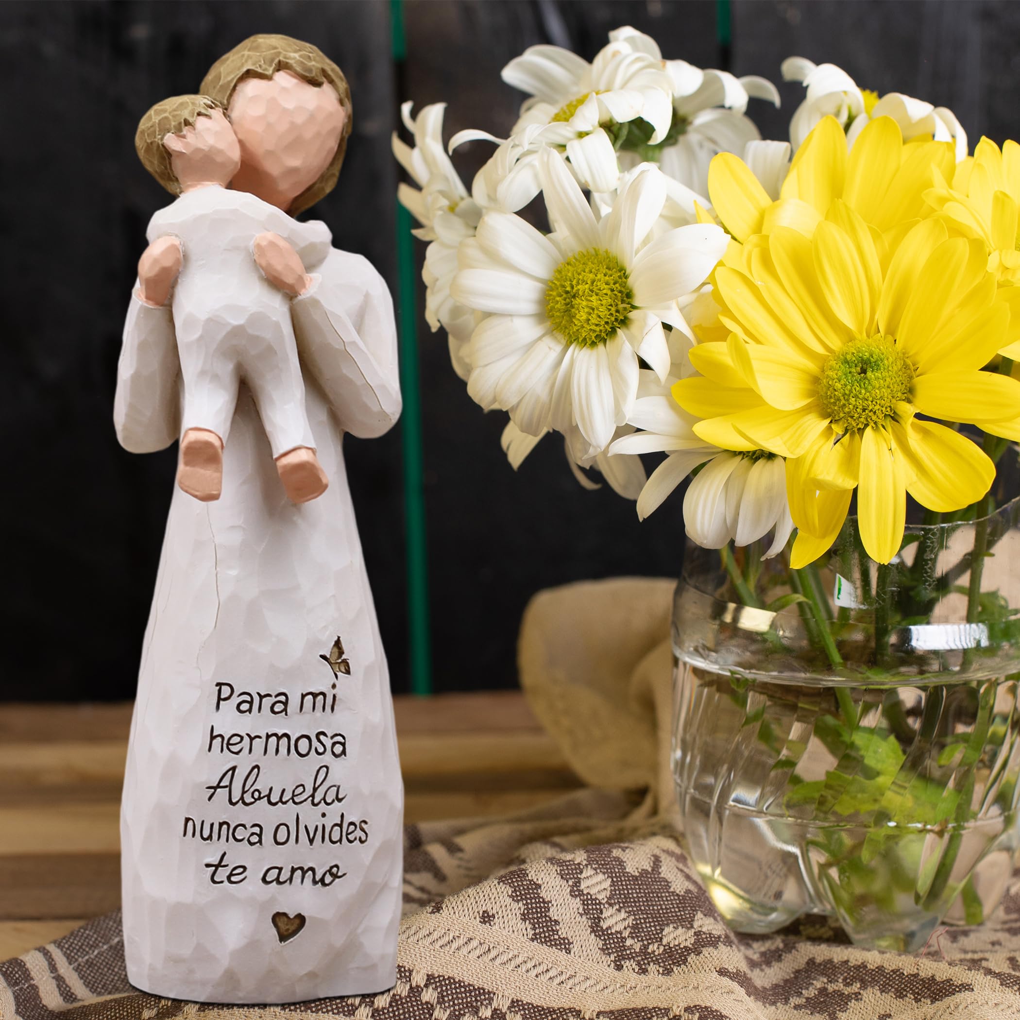 AcowSpt decorative Abuela figure fits shelf or desk