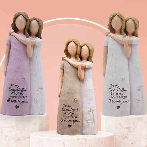 AcowSpt mom figurine detailed carving suitable for daily display