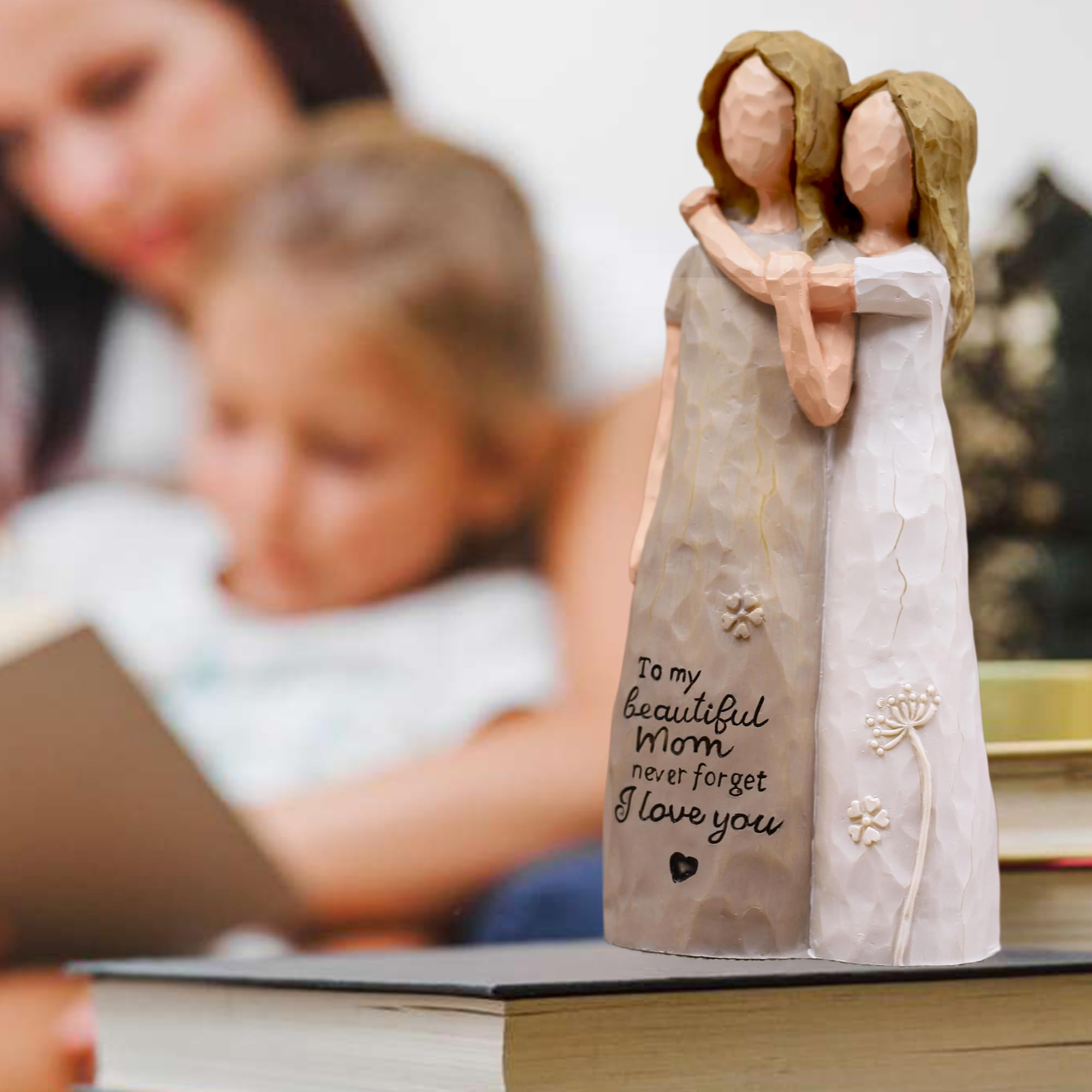 AcowSpt mother-daughter gift figure ready for display in any room