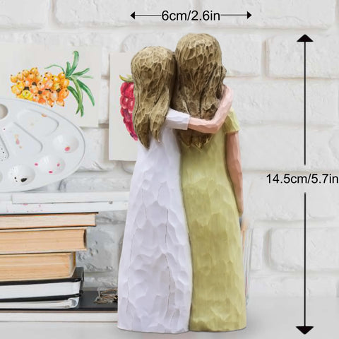 AcowSpt mother-of-bride-gift-figurine-yellow marks a milestone with elegant yellow accents.