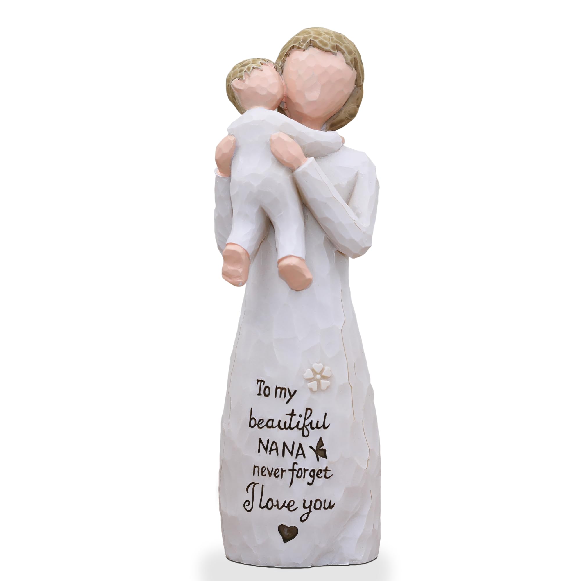 AcowSpt Nana Gifts figurine holding a child, tender grandma keepsake