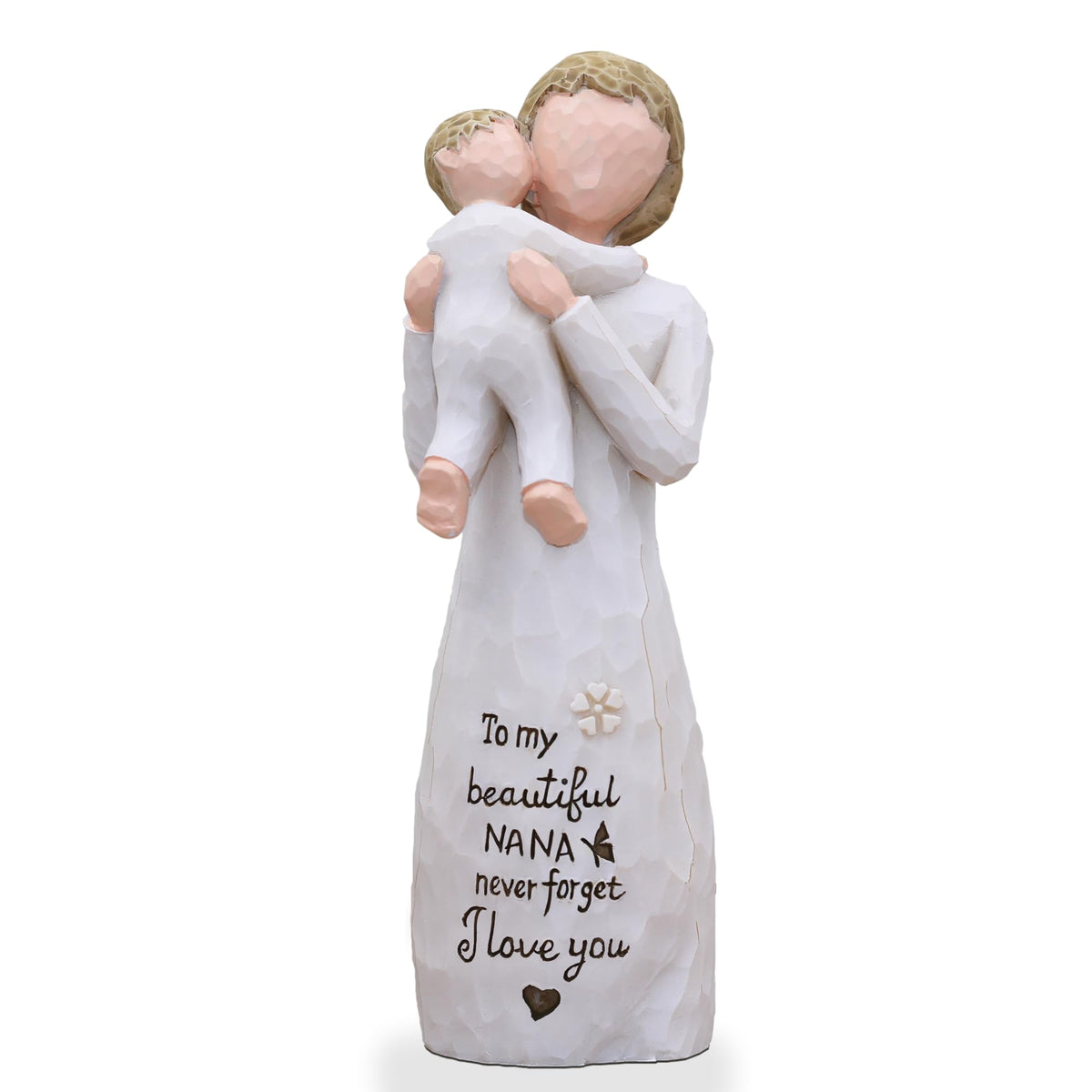 AcowSpt Nana Gifts figurine holding a child, tender grandma keepsake