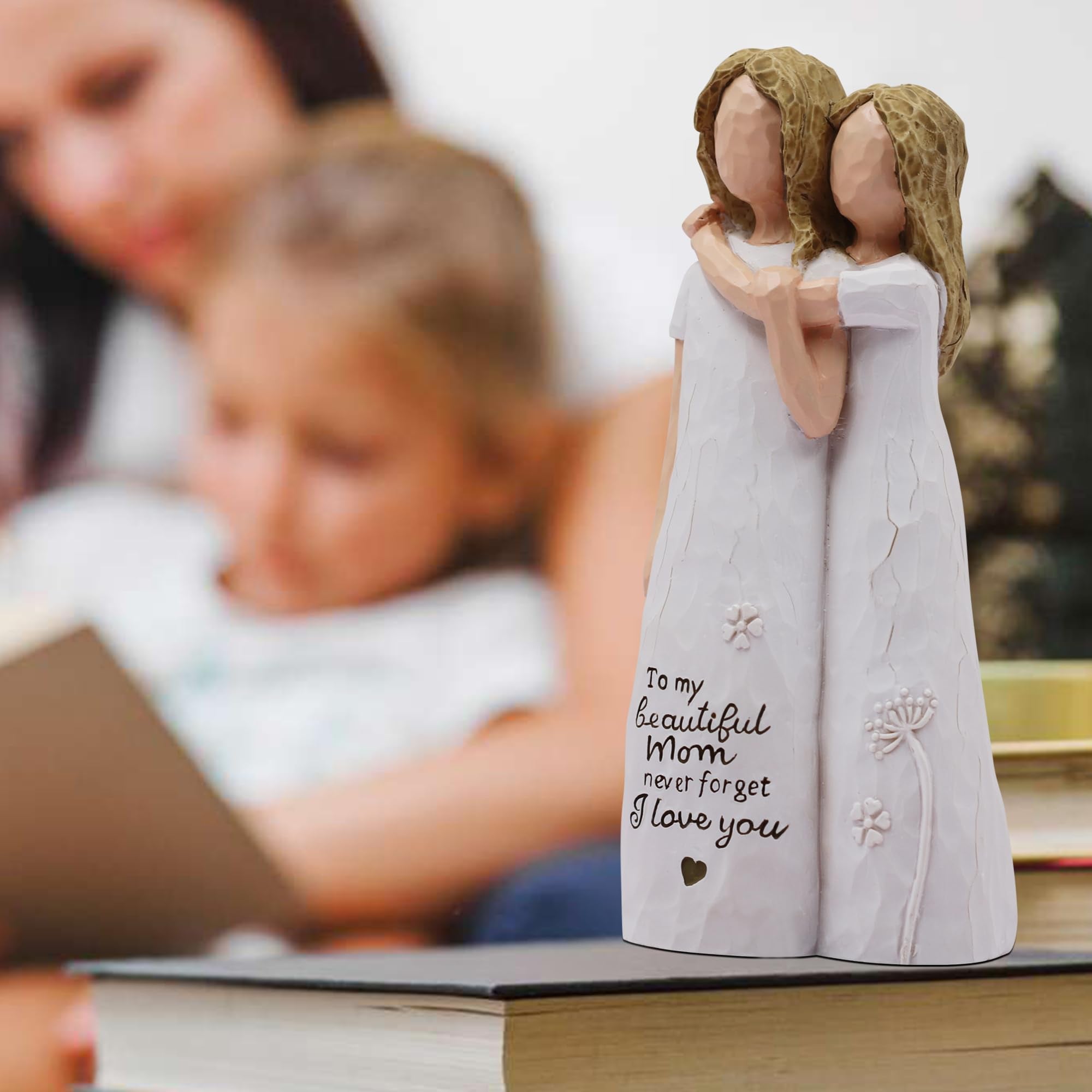AcowSpt Valentine's Day Gift for Mom from Daughter, celebrates closeness in home decor