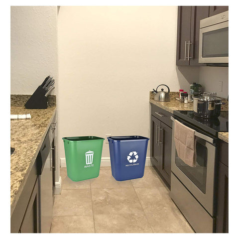 Acrimet wastebasket compact dimensions fit under desks and in closets