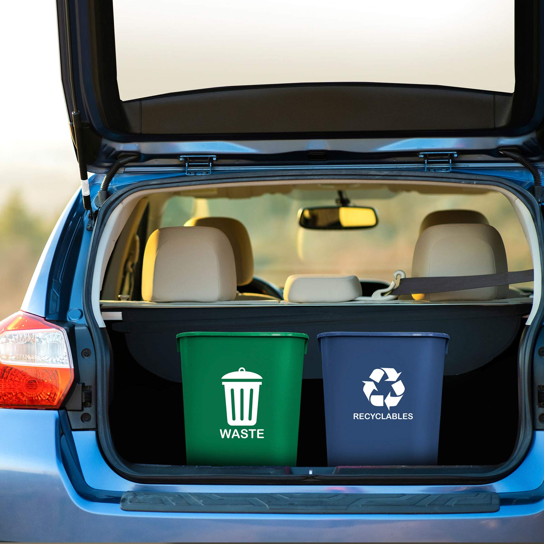 Acrimet wastebasket two-color set enables color-coded waste management