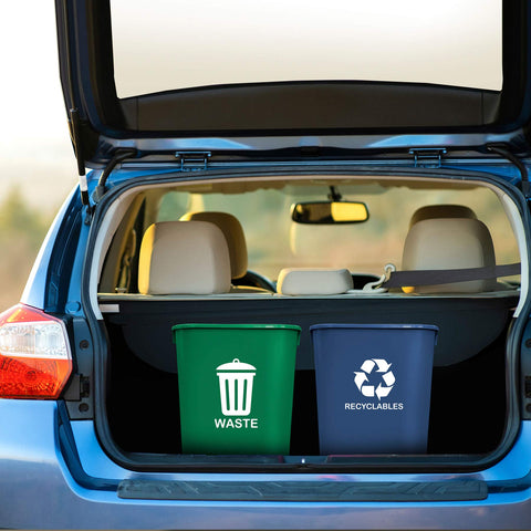 Acrimet wastebasket two-color set enables color-coded waste management