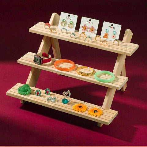 Acrux7 durable pine wood stand emphasizes lightweight yet stable construction