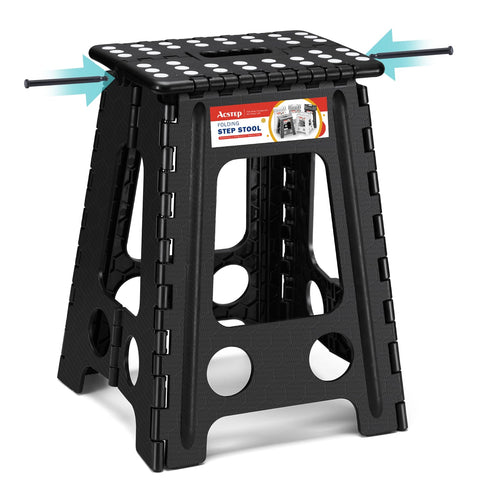 ACSTEP folding step stool with handle for stable reach