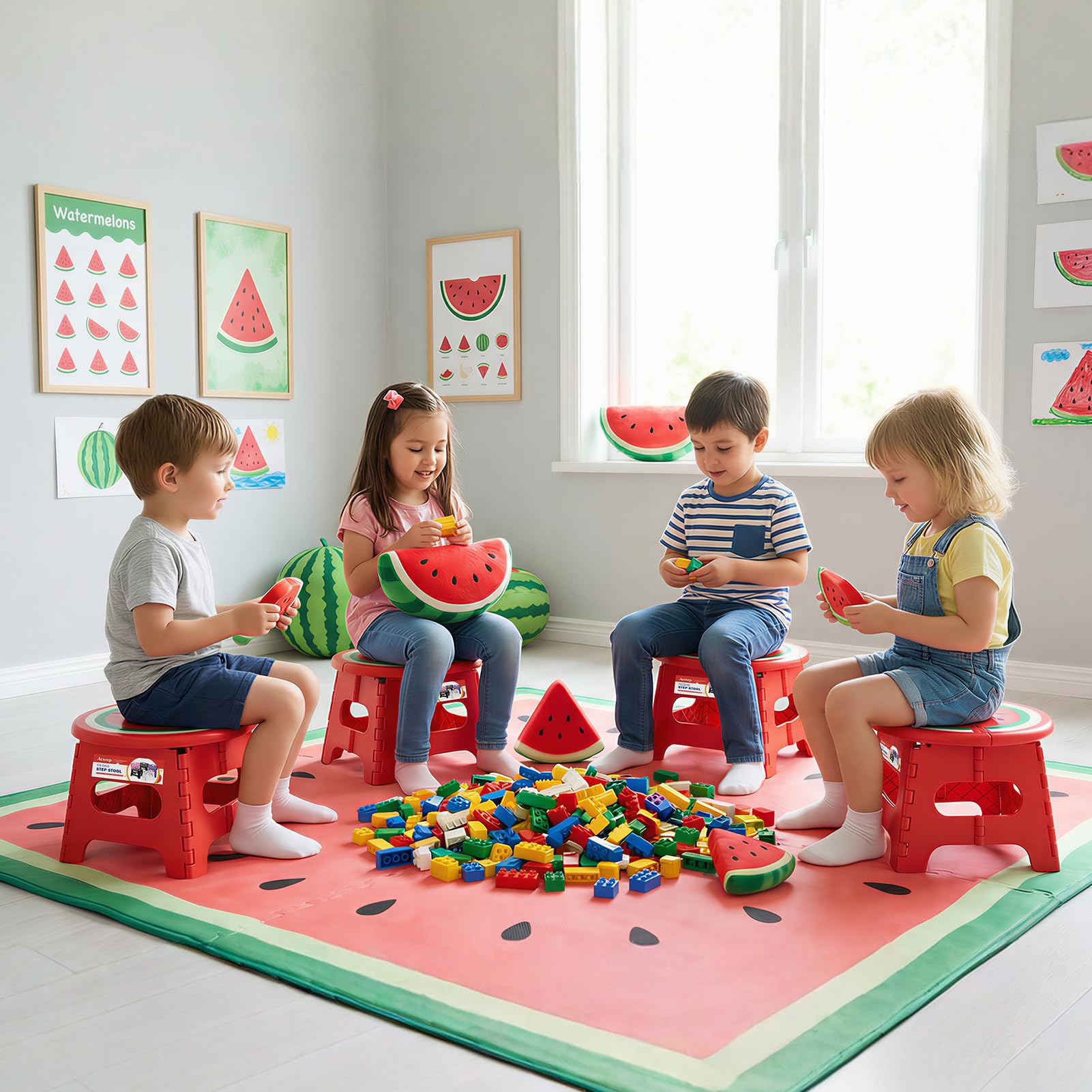 ACSTEP durable stool supports outdoor tasks like camping or crafts.