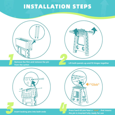 ACSTEP quick-fold design enables easy storage after use