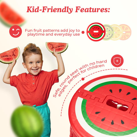 ACSTEP wide round seat supports kids comfortably during daily tasks.
