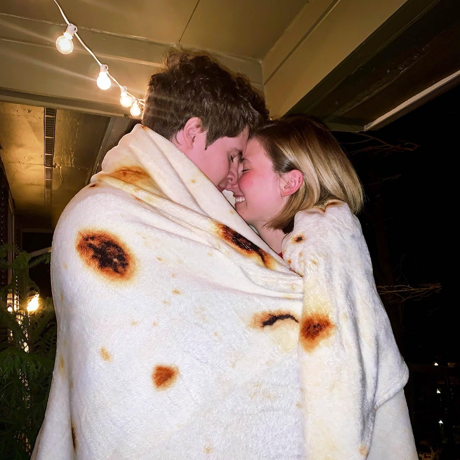 Acteb burrito blanket kids and pets scene, family fun while staying warm.