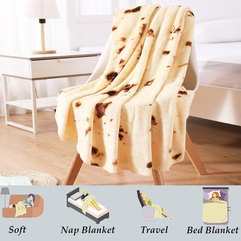 Acteb burrito blanket machine wash durability and easy-care.