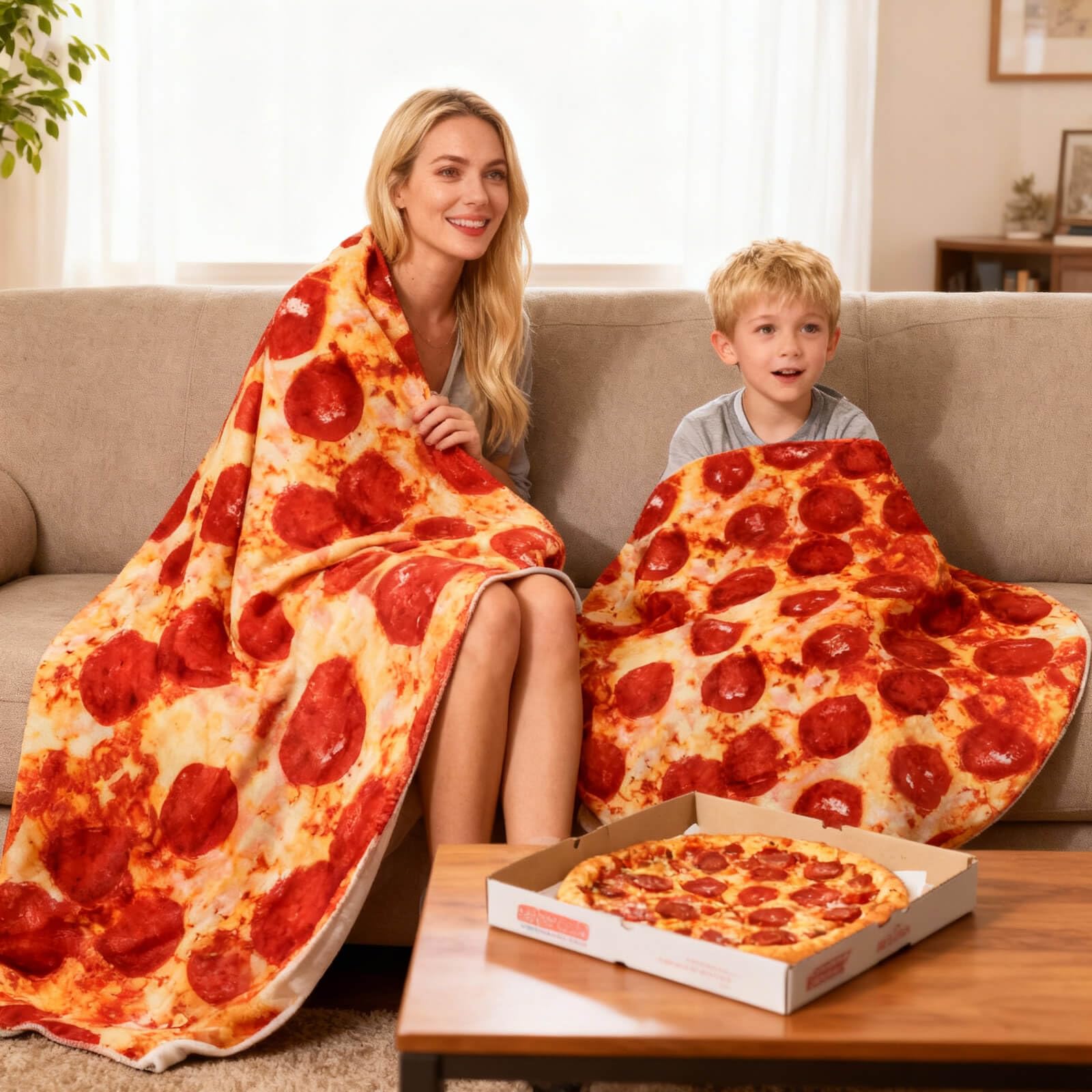 Acteb pepperoni blanket soft fleece texture for snuggle-worthy warmth