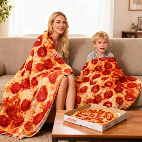Acteb pepperoni blanket soft fleece texture for snuggle-worthy warmth
