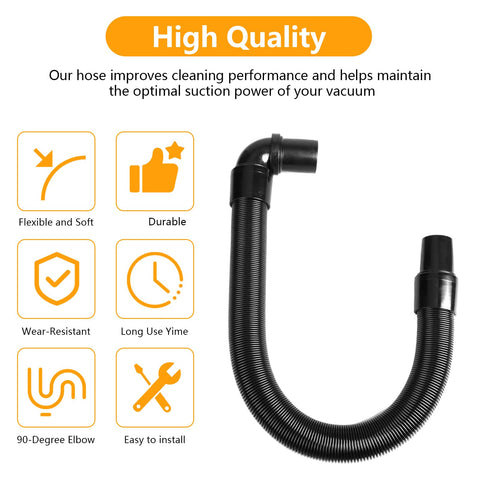 16x4x15 inch hose offers extended reach without kinking during dust collection