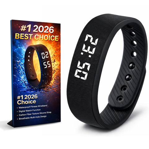 ADAWO vibrating alarm clock wristband for silent wake in shared spaces.