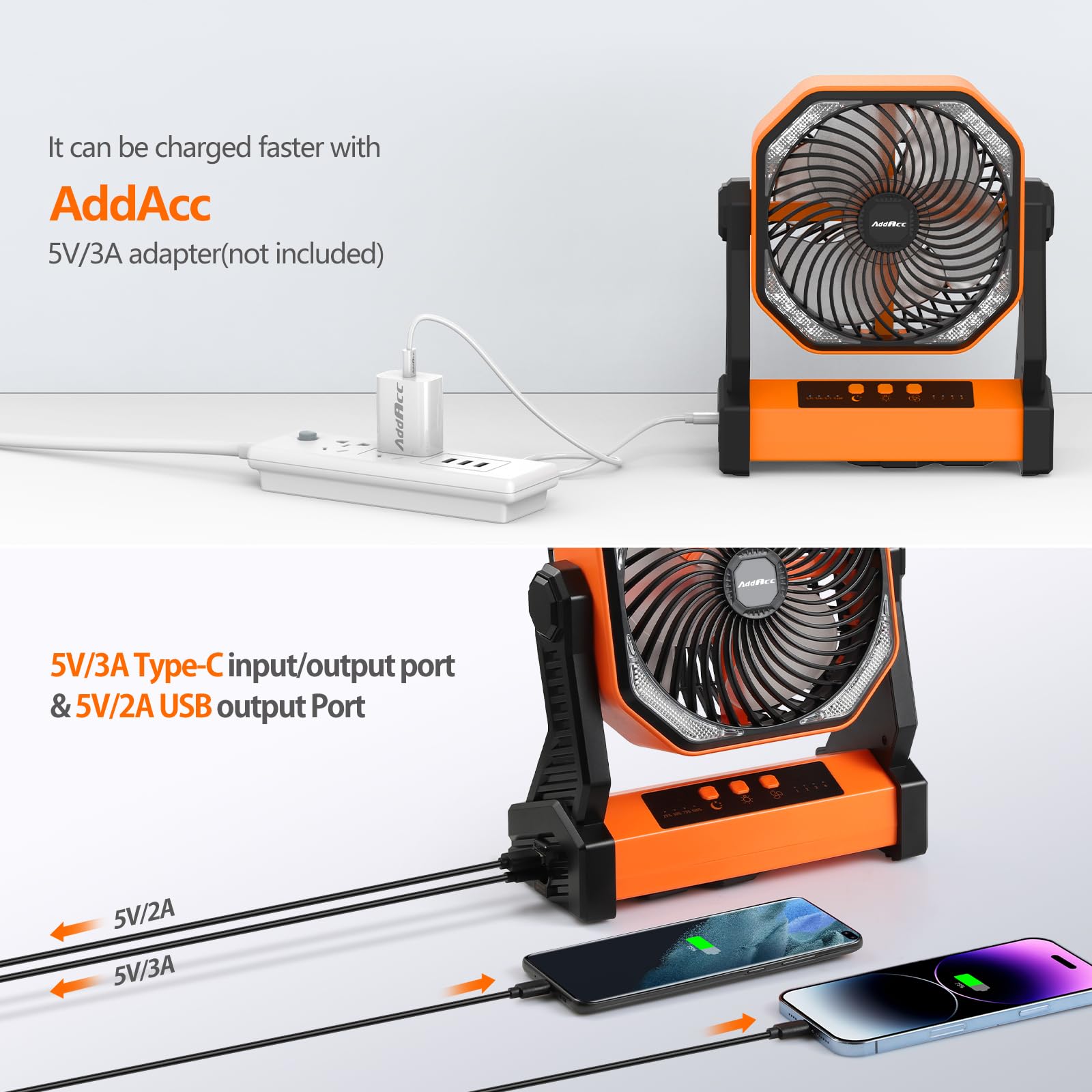 AddAcc 400-lumen LED lantern offers long-lasting illumination.