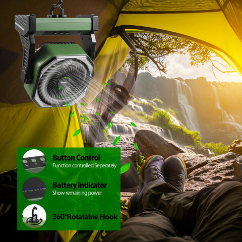 AddAcc separate fan and light controls prevent accidental changes during use.
