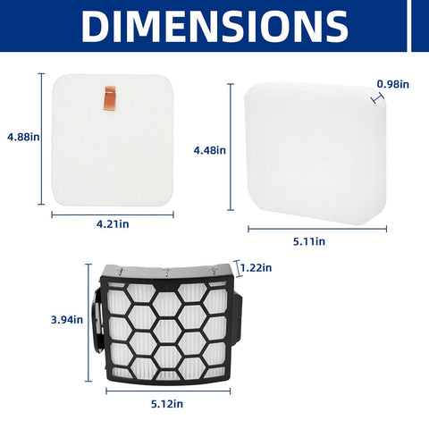 ADDFRESH filter kit with two filters and six foam/felt filters