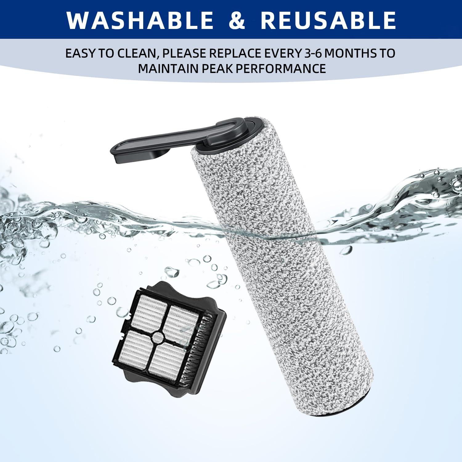ADDFRESH Floor ONE S5 six-filters pack keeps vacuum running strong