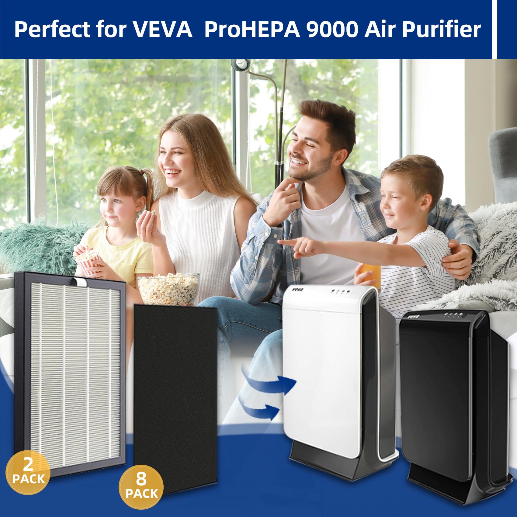 ADDFRESH ProHEPA 9000 compatible with VEVA devices ensures seamless filtration.