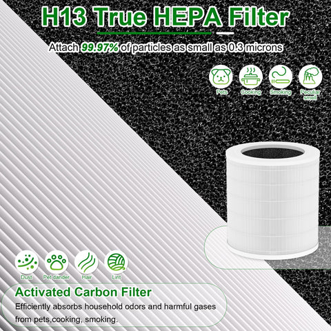 Addubeau A2001 activated carbon layer close-up demonstrating odor control