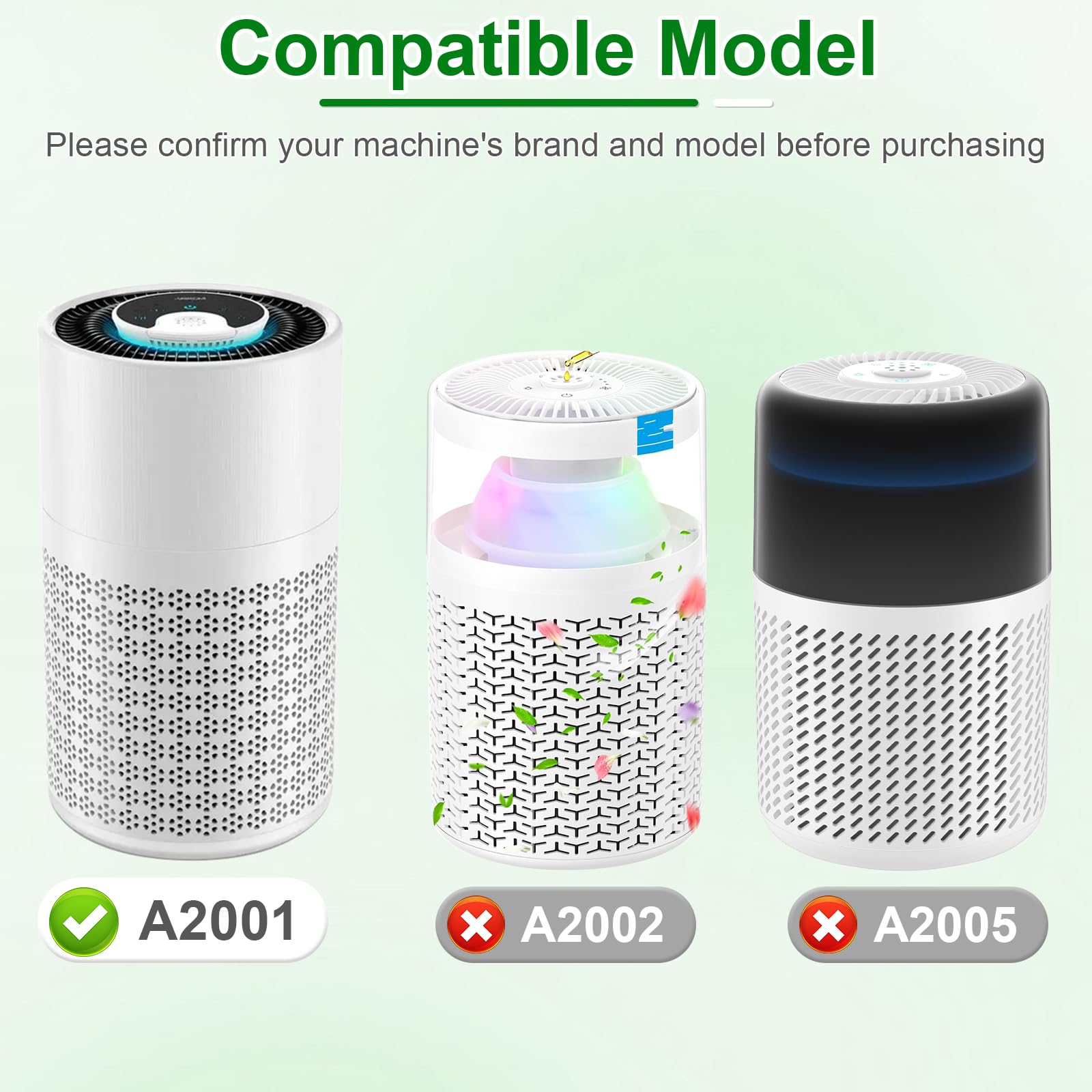 Addubeau A2001 filter packaging emphasizing easy replacement